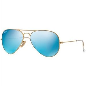 Ray Ban large framed blue flash aviator